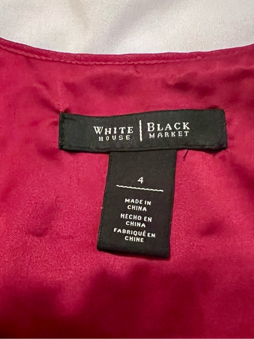 White House Black Market Burgundy Sleeveless Layered Peplum Top with Black Tie - Picture 7 of 7
